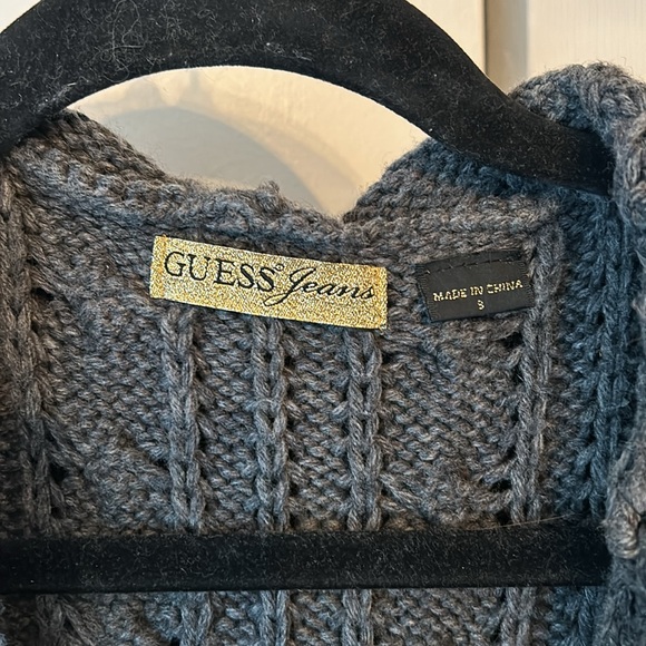 Guess long cable knit sleeveless sweater - Picture 2 of 4